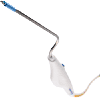 Imagen: El  Aquamantys SBS 5.0 Sheathed Bipolar Sealer (Foto cortesía de Medtronic).